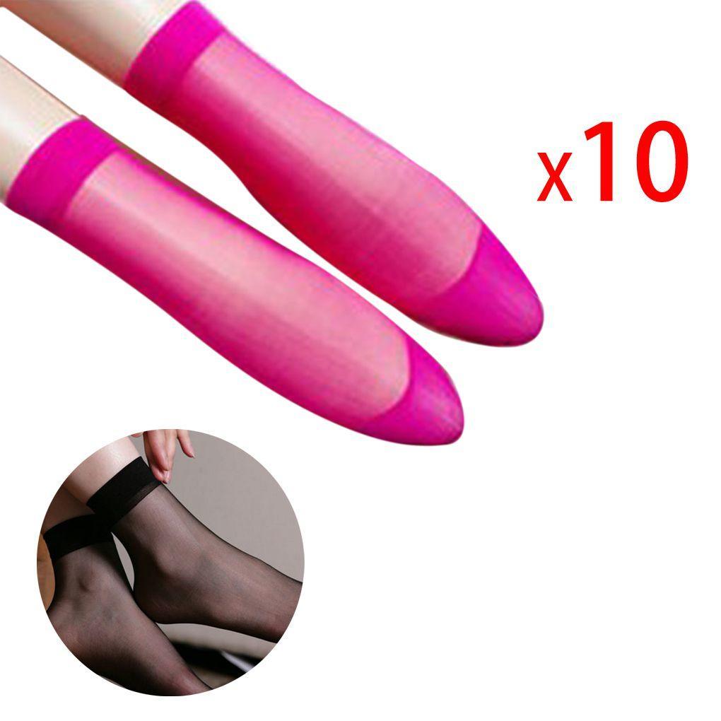 

Модные 10 пар женских ультратонких прозрачных коротких носков до щиколотки