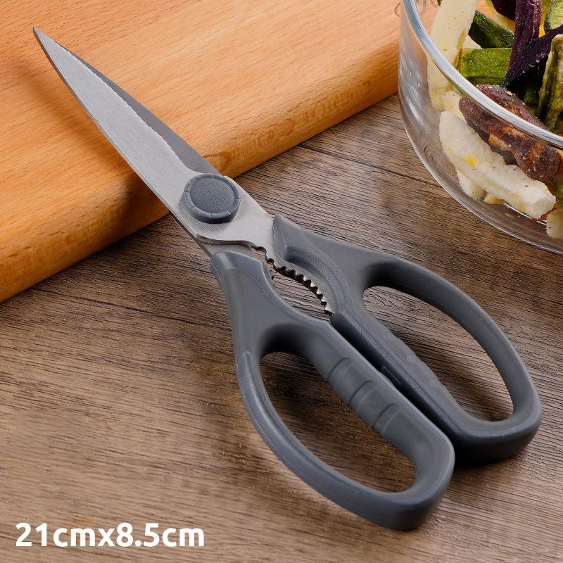 Multifunkční ostré kuchyňské nůžky z nerezové oceli, venkovní kempování, grilování, maso, kosti, kuře, řezání, domácí nůžky