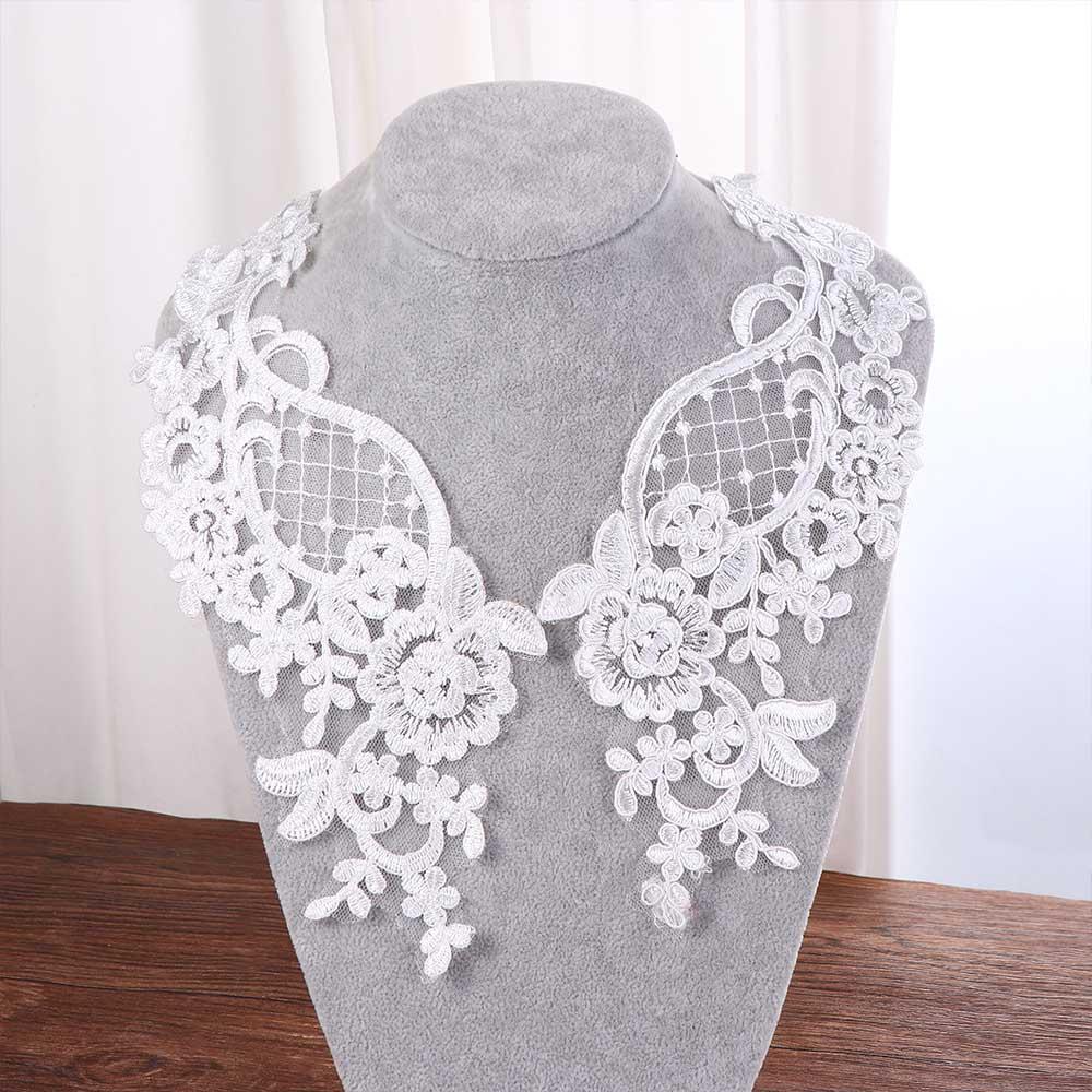 Artistic DIY Sewing Garment Accessories Wedding Dress Lace Applique Lace Fabric Embroidery Patch