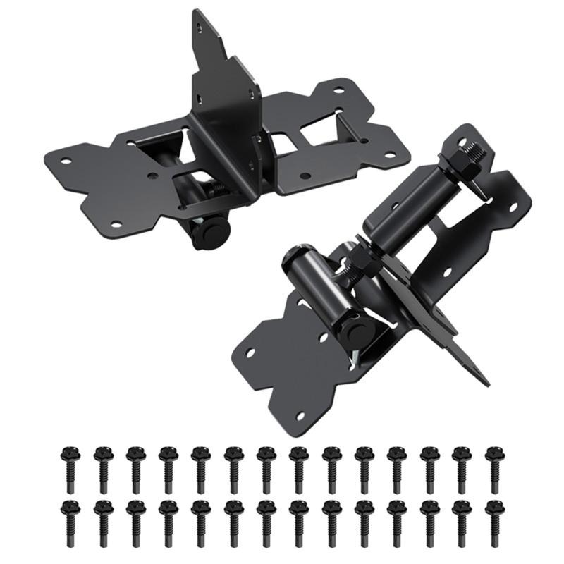 Auto Closing Gate Hinge Stainless Steel Gate Closer 90 Degree Garden Gate Fence Door Hinge Hardware Easy to Install 1