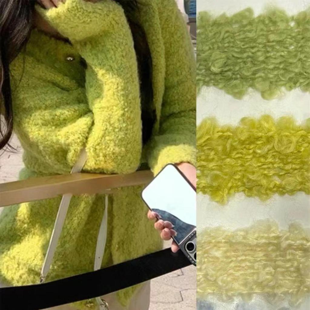 Hand-Knitted Wool Loop Yarn for Doll Hair, DIY Projects, and Scarf/Hat Knitting