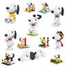Cartoon Dog Series Micro Particle Building Blocks, DIY Plastic Assemble Bricks Toy, Animal Figure Puzzle Gift for Kids & Adults