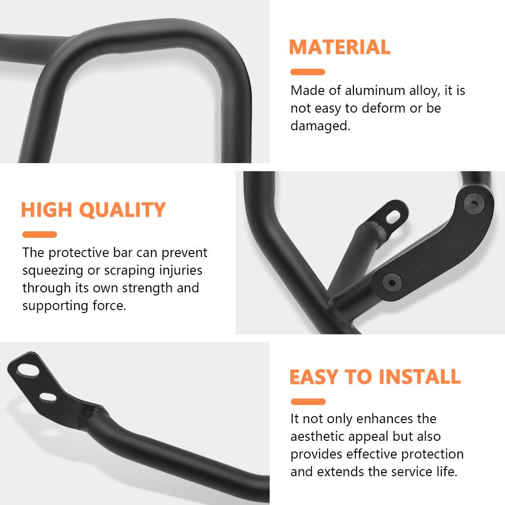 Motorcycle Engine Crash Bar Bumper Frame Protection Bar Kit For Honda CRF450L 2020 CRF450RL 2024 CRF450X 2018-2024 2023