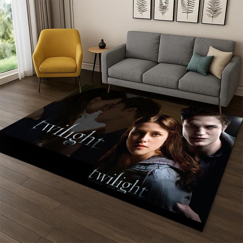 Classic Twilight Saga Edward Bella Carpet Rug for Playroom Bedroom Living Room Sofa Home Decor,kid Area Rug Non-slip Floor Mat