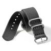 Weave Nylon Strap Gold Silver Black Ring Buckle Ribbed Watchband 18mm 20mm 22mm 24mm for Omega Military Braid Sport Men Bracelet
