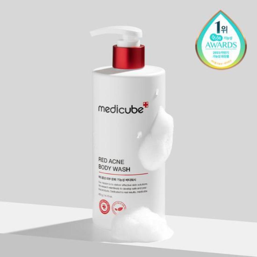 Medicube Red Acne Body Wash (400g)– Korean Salicylic Acid Cleanser for Back & Chest Breakouts