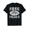 Wrestling Funny Free Hugs T Shirt Vintage Washed Stretched Casual Homme Designer Clothes Graphic Versatile Streetwear Soft