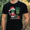 T-Shirt Herren Weihnachts Alien Motiv Baumwolle Größe XS bis 5XL
