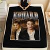 1 Stück Edward Cullen Druck Flanelldecke, Hohe Qualität für alle Jahreszeiten, Heimdekoration, Wärme und Komfort, Perfekt für Weihnachtsgeschenke