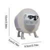 Kreativer Eisbär Rollenpapierhalter mit Brille Niedlicher Cartoon-Bär Papiertuchspender Badezimmer Toilettenpapier Aufbewahrungs-Organizer