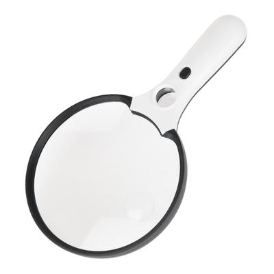 135 mm-es nagyító LED lámpával, 10X 20X 45X kézi megvilágított, megvilágított nagyító idősek olvasásához, ellenőrzéséhez, közeli munkához