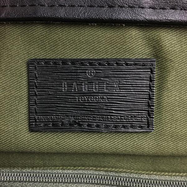 USED/BAGGEX Leather Briefcase Business Bag Black Made in Japan Trusted Quality