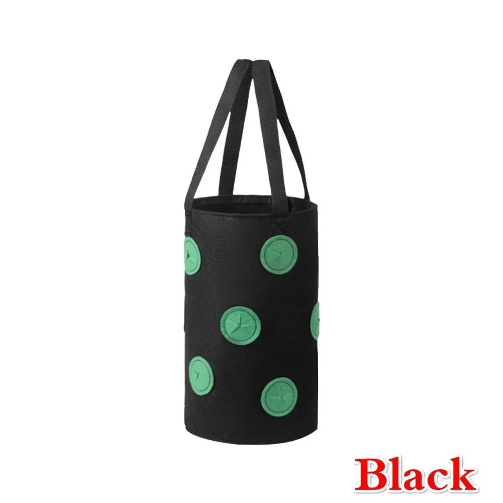 

New Multi-Function 13 Holes Felt Hanging Tomato Grow Bag Planter Strawberry Vegetable Flower Plant Grow Bags Garden Plant Pot чёрный