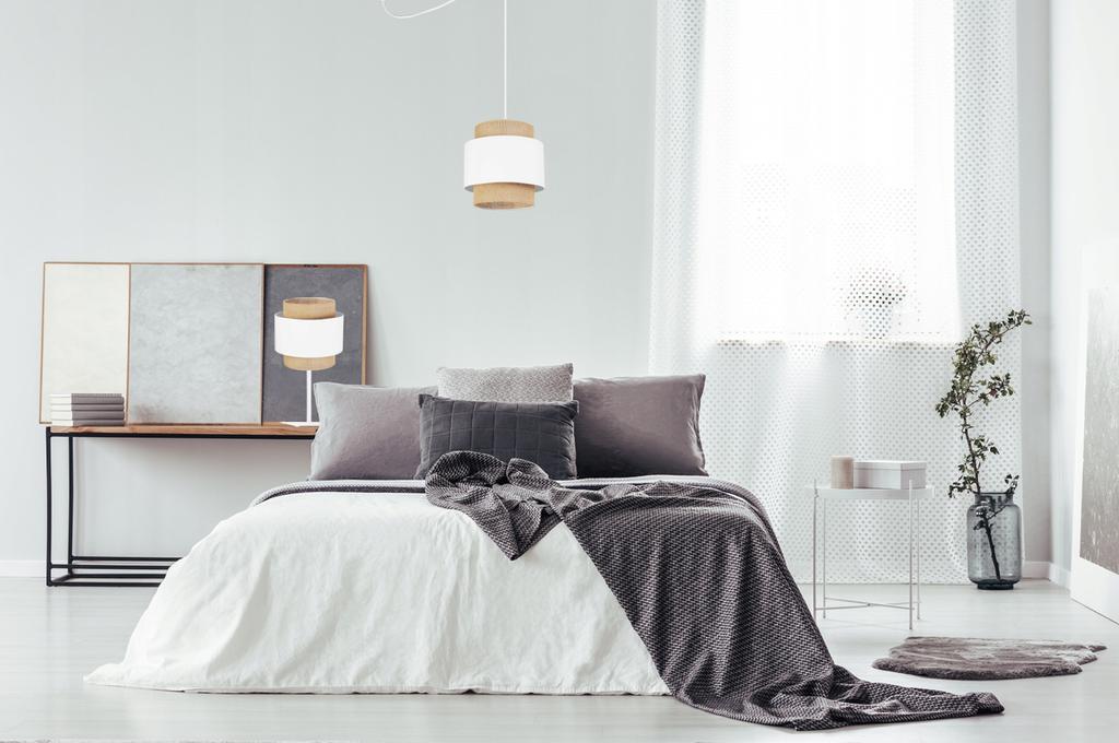 NIGHT TABLE LAMP BOHO JUTA LAMPSHADE 20 CM