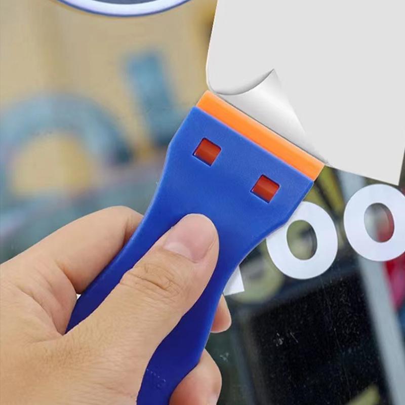 Plastic Scraper with 10Pcs Blades Multi-functional Cleaning Scrapers For Car Window Glass Sticker Removal Automotive Clean Tools