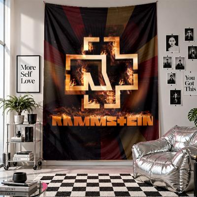 Arazzo da parete Rammstein Decorazione per la casa Tessuto da appendere a parete per camera da letto Soggiorno Sfondo