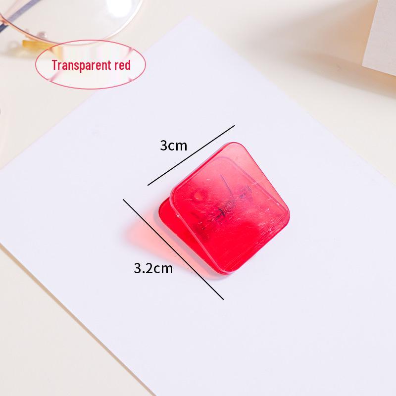 Acrylic Transparent Square Planner Clips for Documents & Tickets