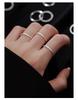 Solid 999 Sterling Silver Plain Band Ring: Unisex Simple Tail or Index Finger Ring