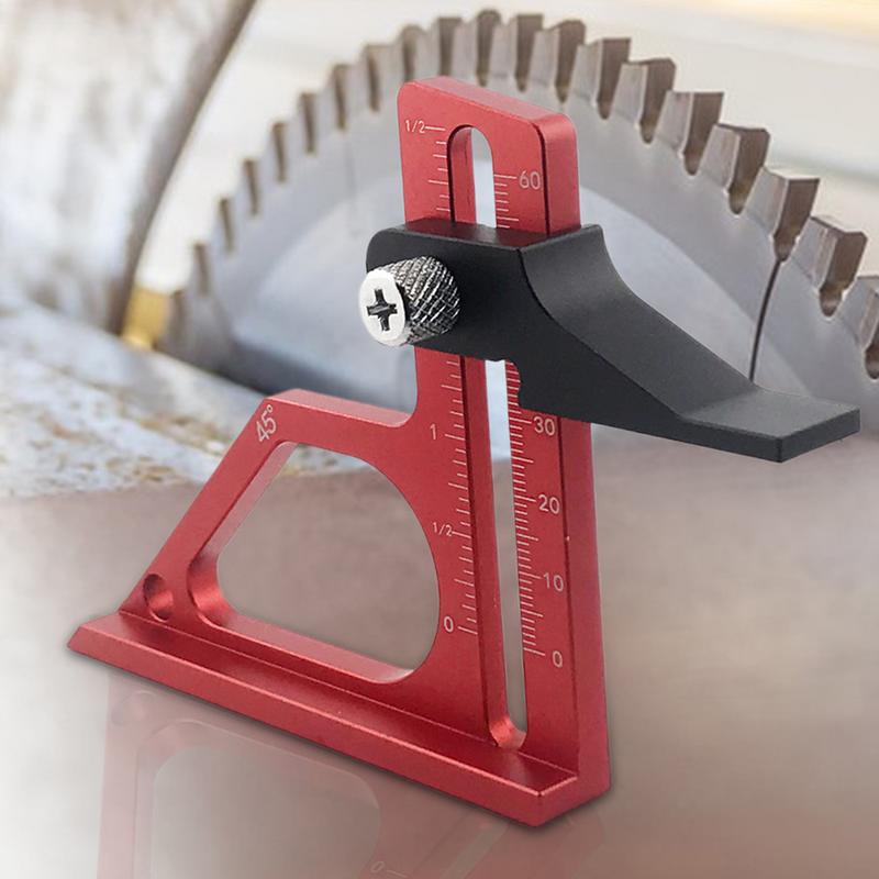 Woodworking Height Ruler Woodworking Tool Setting Gauge With Scale Aluminum Alloy Precision-Machined Measuring Tool For