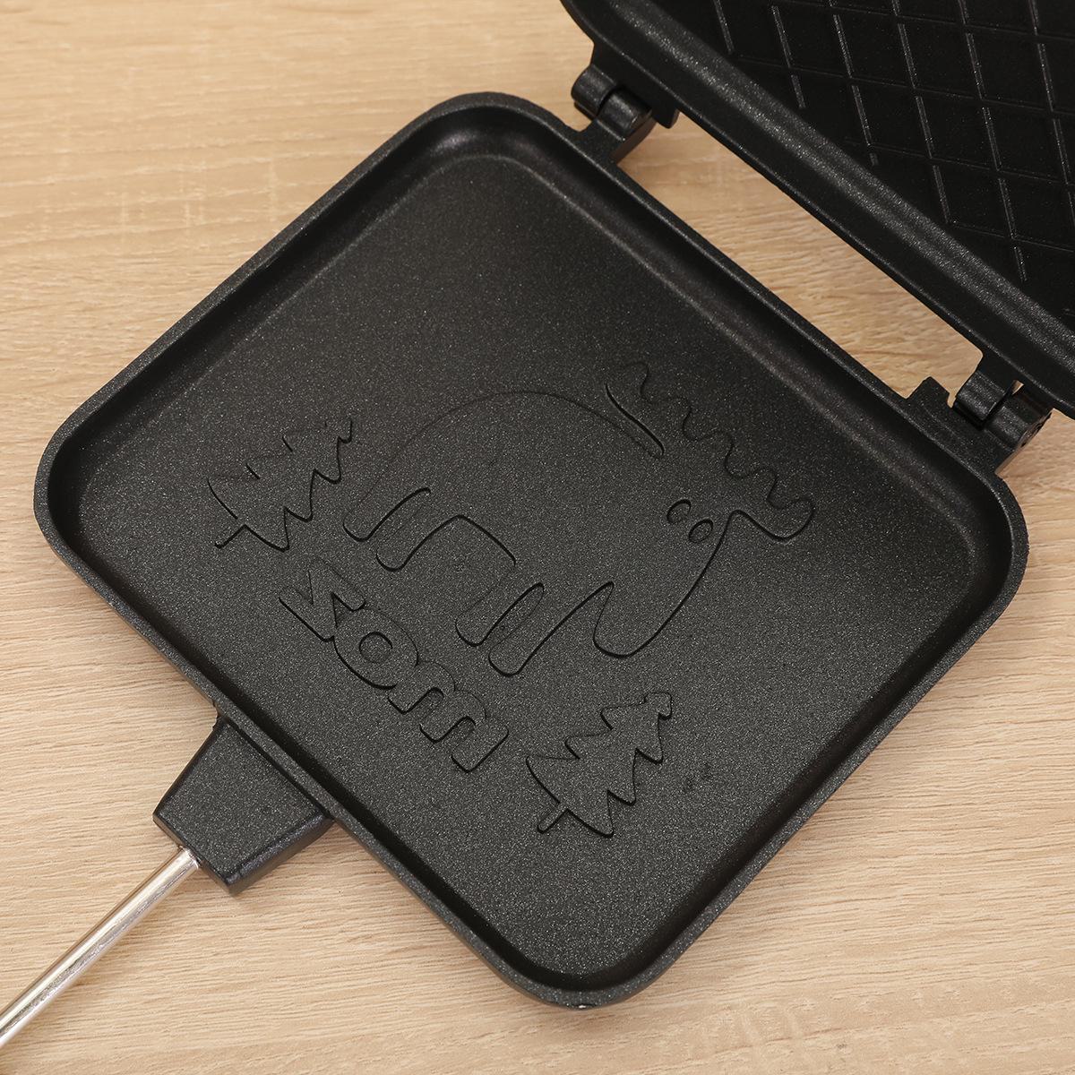 

Прямоугольная форма для выпечки сэндвичей и тостов с антипригарным покрытием для кемпинга и завтрака Cartoon pattern sandwich