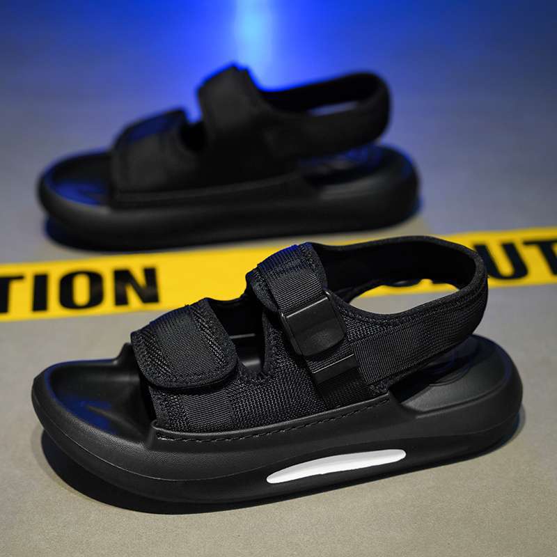 Sandals men wear in summer, teenagers thick-soled anti-skid sports, wading anti-skid driving to work, beach sandals