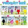 8/16Sheets Anime Sprunki Funny Puzzle Sticker Make a Face Decals Game Kids Toys Cartoon Assemble Jigsaw Children Party Gift