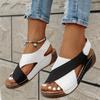 Fashion Women Wedge Sandals Comfortable Open Toe Retro Shoes Women Non-Slip Casual Beach Sandals Ladies Summer Female Zapatos De Mujer