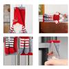 2Pcs Handle Protective Cover Faceless Doll Microwave Door Handle  Xmas Decorations