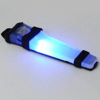 LED Safety Survival Signal Flash Light With Magic Tape Backed Tactical Helmet Lights Blue Flashing Lamp