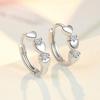 Love Heart Shape Weight Loss Earrings 925 Silver Earrings Fat Burning Jewelry