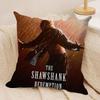 The SShawshank Redemption Cushion Cover Silky Short Plush Sofa Pillow Cover Hidden Zipper Soft Dustproof Case for Home Decor