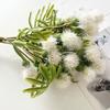 Lifelike Artificial Pompon Mum Fake Silk Kiku Flower Small Chrysanthemum Ball Faux Flower