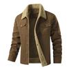 Men's Fleece-Lined Multi-Pocket Jacket: Warm Cotton and Nylon for Autumn and Winter