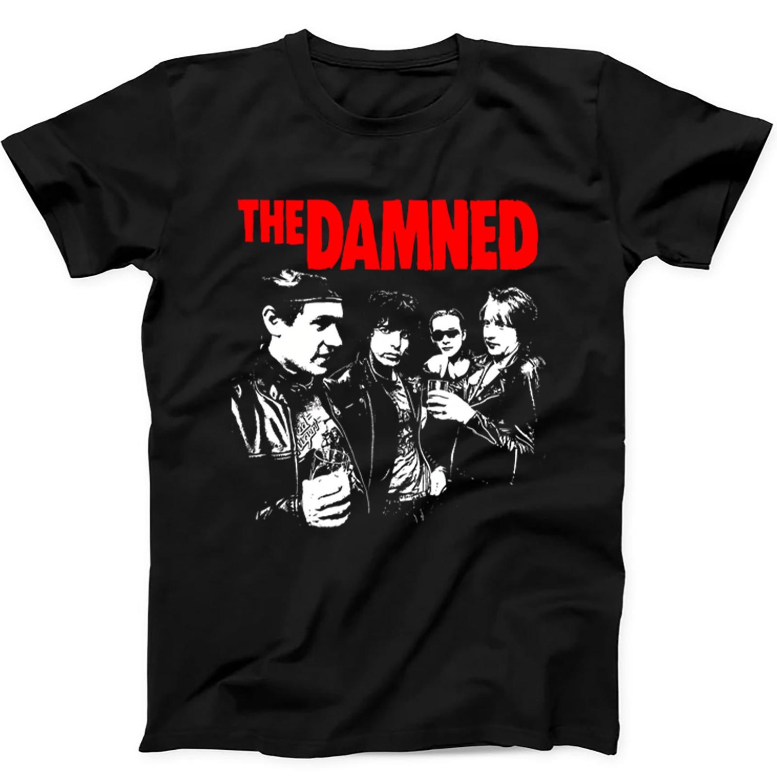 The Damned 1977 Music Band Vinyl Cover Album Music Gift Tee Black T Shir 630 XXXL