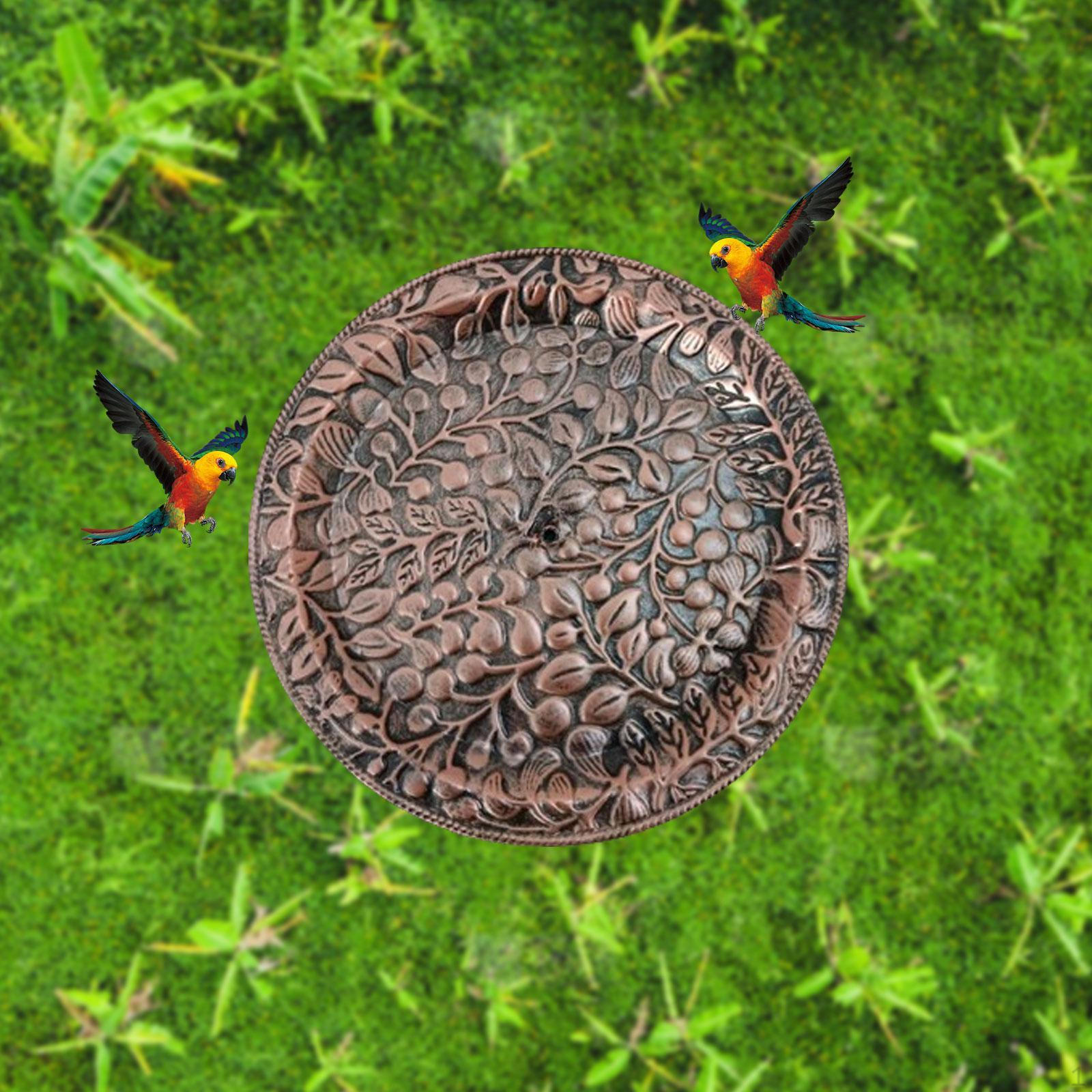 

Кормушка для птиц Садовый декор Многофункциональная подставка для купания птиц Ванночка со штырем для газона