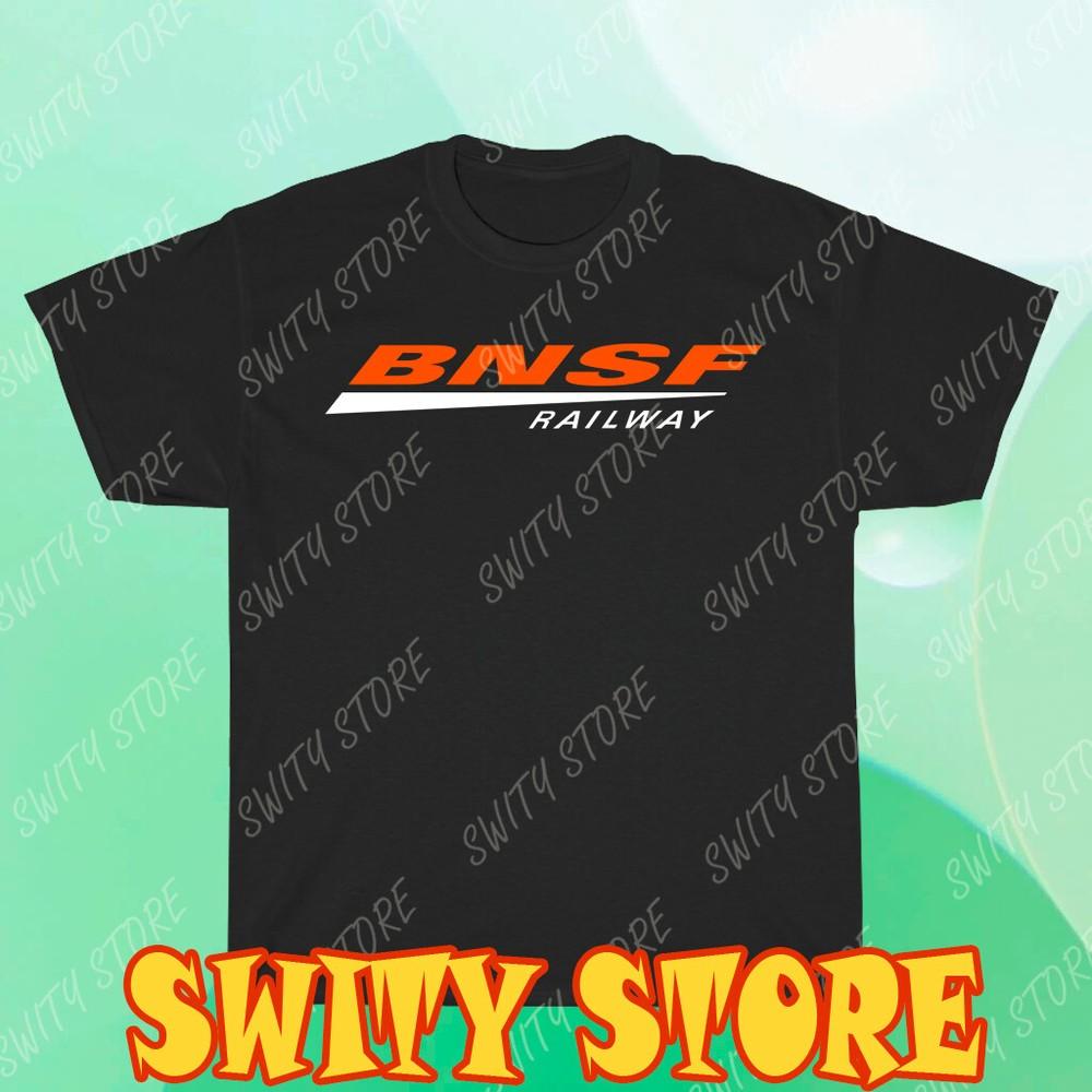 

New Shirt BNSF Railway Logo Men s T-Shirt Logo T-Shirt Funny Size S to 5XL M