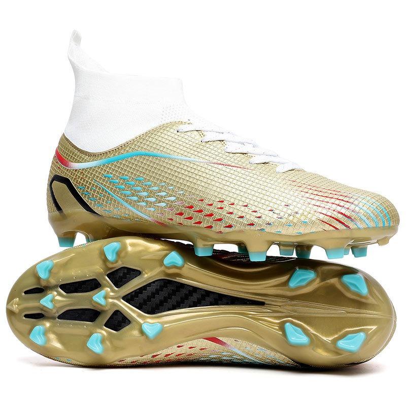 High-top Football Shoes, Men's and Women's Broken Nail Sneakers, Long Nail Non-slip Adult Grass Professional Training Shoes