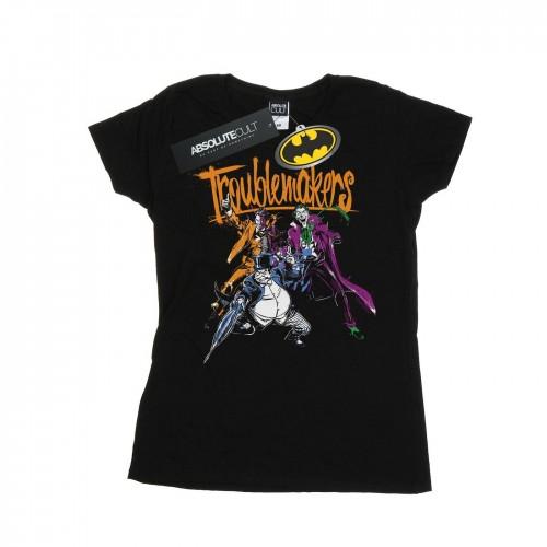 

DC Comics Womens/Ladies Batman Troublemakers Cotton T-Shirt білий