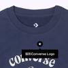 Converse T Shirts Women's Blue Crew Neck Moderate Straight Fit 10026166-A02