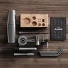 Kit cocktail - vinenco - shaker boston 750 ml - 10 pezzi - acciaio inox spazzolato - elegante cofanetto regalo