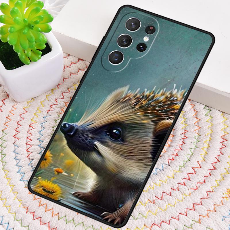 Süße kleine Igel Handyhülle für Samsung Galaxy note 10 pro S26 Ultra S23 S24 FE S25 S21 S22 PLUS stoßfeste Hülle