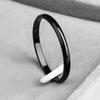 European and American Smooth Titanium Steel Simple Ring Simple Personality Light Luxury Couples Ring