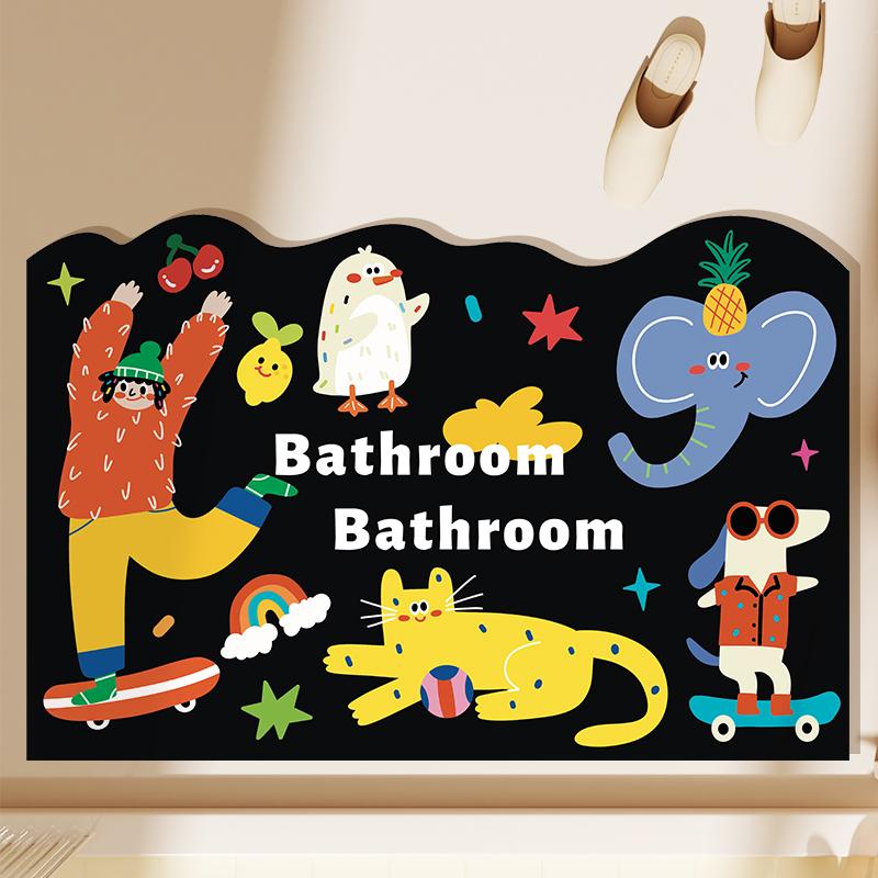 Water absorbing, anti slip, diatomaceous earth, wear-resistant shower room cushion, dirt resistant, easy to take care of feet