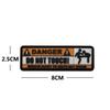 Sea Customer Creative Morale PVC Patch: Outdoor Warning Sticker Armband
