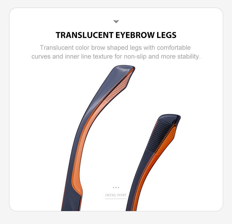 Men’s High-End Square Frame Sunglasses: Premium Outdoor Sun Protection Brand.