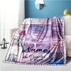 Black Dance Style Customize Your Name Blanket Used For Chair Office Sofa Bed Camping Soft And Warm Giving Friends And Relatives Birthday Graduation
