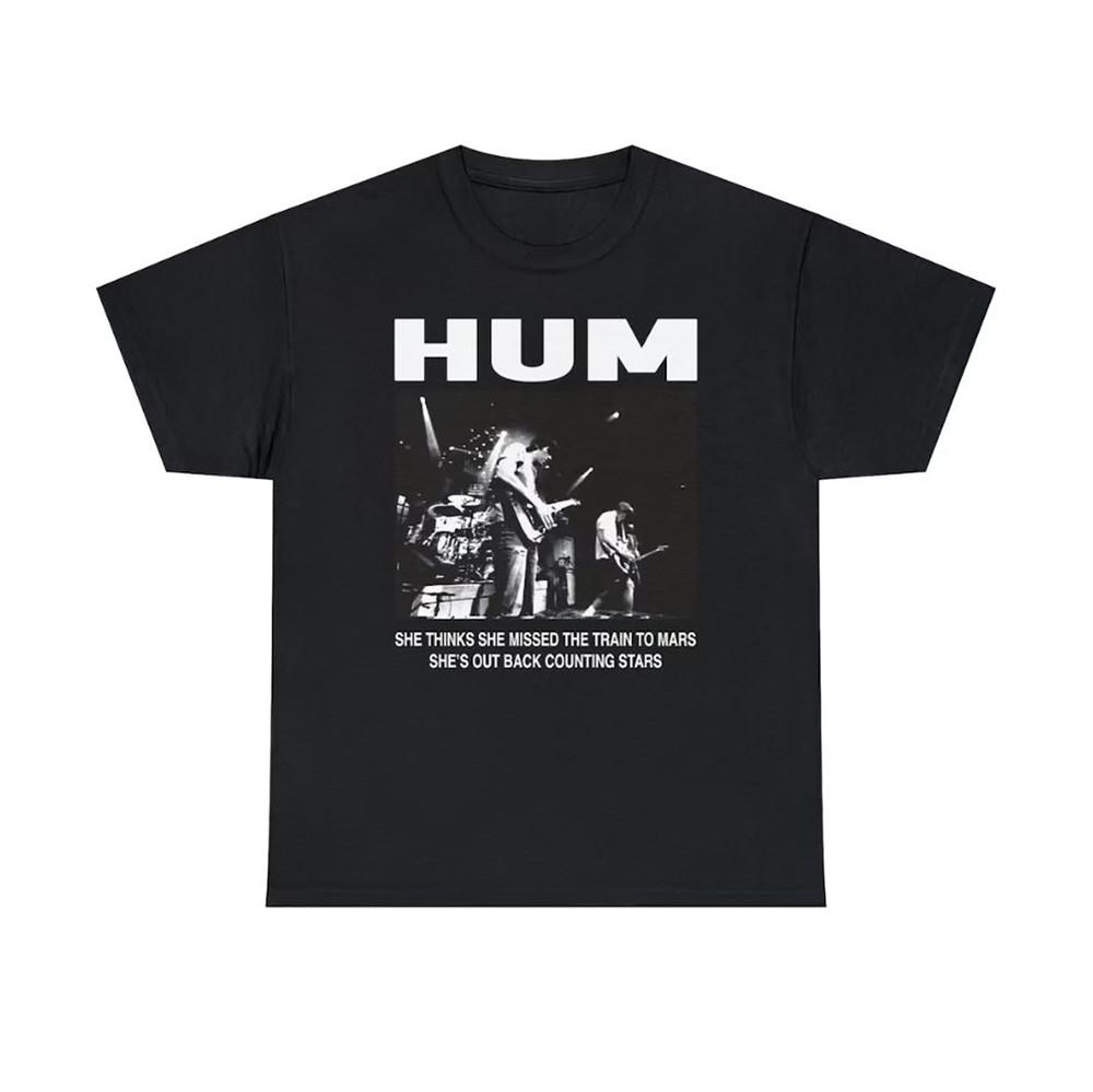 Hum Stars Rock Band Music Black Adult Cotton Unisex TShirt S To 5XL AG2612 Unisex T-Shirt L