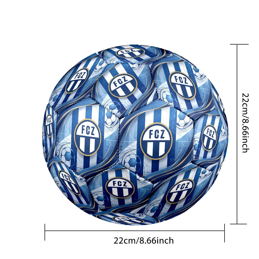 FC Zürich Taglia 5 Pallone da Calcio Standard Resistente per Allenamento e Partita per Sport all'Aperto per Adulti