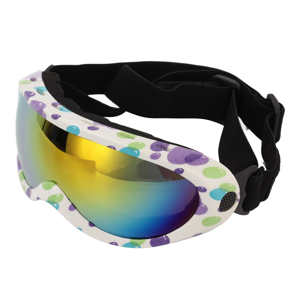 Dog Sunglasses Dog Goggles Pet Glasses UV Protection Winproof for Dogs Eyes Protection Red Lens White Purple Frame