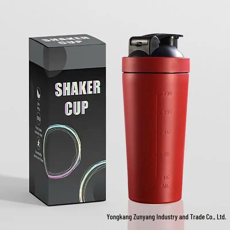 304 Stainless Steel Multifunctional Shaker Cup: Large-Capacity Protein Powder, Milkshake, and Water Bottle for Outdoor Fitness.